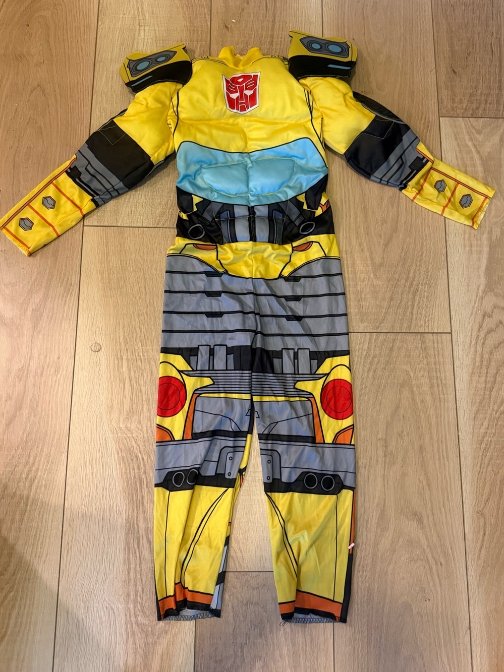 🐝 TRANSFORMERS BUMBLEBEE Muscle Costume Kids Small 4-6 Autobot Halloween
